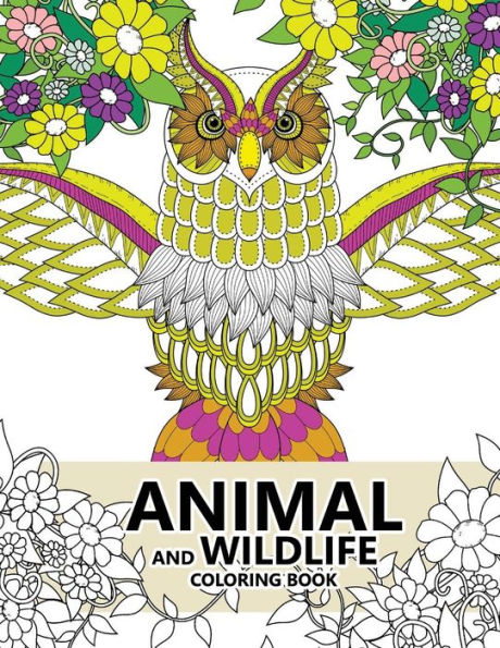 Animal And Wildlife Coloring Book: Animals And Magic Dream Design (Adults Coloring Books)