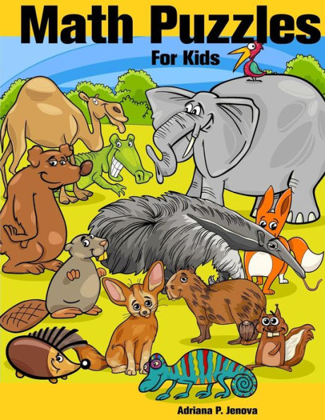 Math Puzzles : Math Puzzles For Kids : Counting & Number Coloring Book For Kids