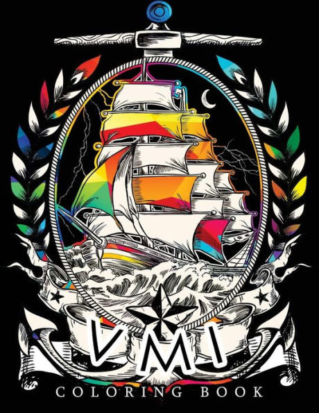 Vmi Coloing Book: Stress Relief Adult Coloring Books