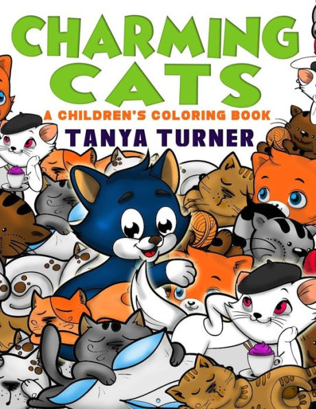 Charming Cats: A Children's Coloring Book