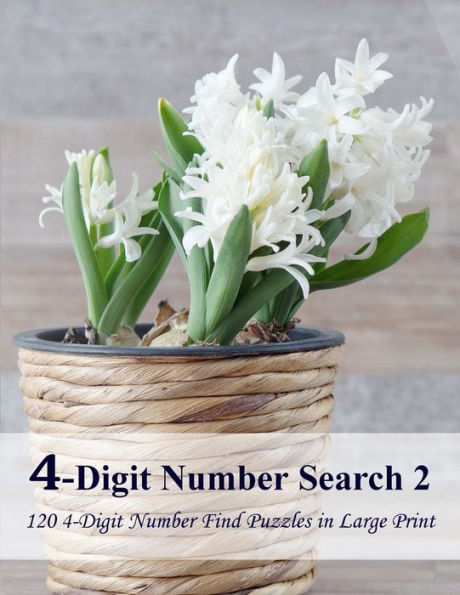 4-Digit Number Search 2: 120 4-Digit Number Find Puzzles In Large Print
