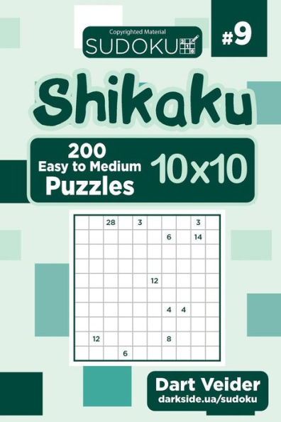 Sudoku Shikaku - 200 Easy To Medium Puzzles 10X10 (Volume 9)