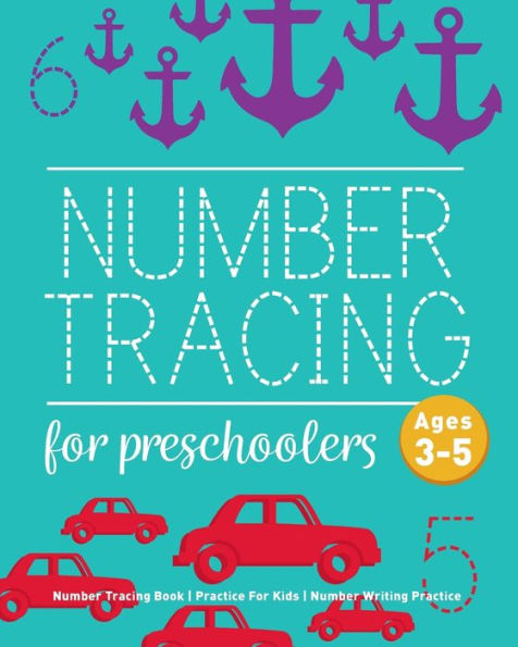 Number Tracing Book For Preschoolers: Number Tracing Book, Practice For Kids, Ages 3-5, Number Writing Practice - 9781544111834