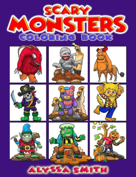 Scary Monsters Coloring Book