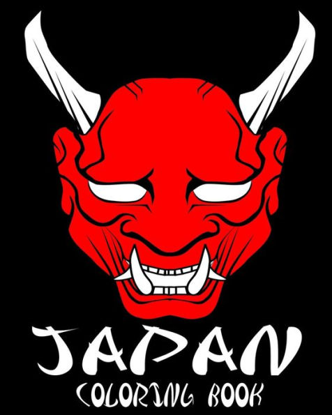 Japan Coloring Book - 30 Designs To Color In - Japanese Colouring Book: Only One Design Per Page