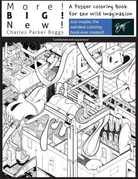 More! Big! New!: A Poster Coloring Book For The Wild Imagination - 9781545018316