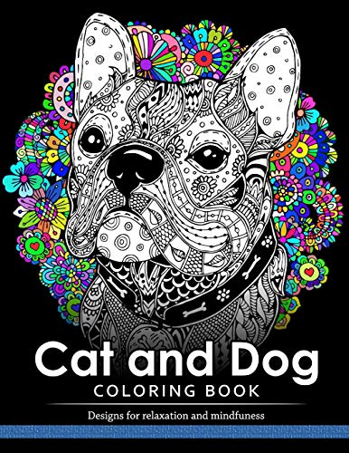 Cat And Dog Coloring Book: The Best Friend Animal For Puppy And Kitten Adult Lover