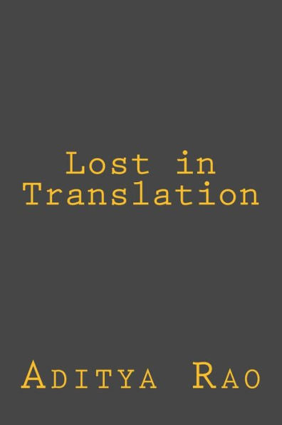 Lost In Translation - 9781546582953