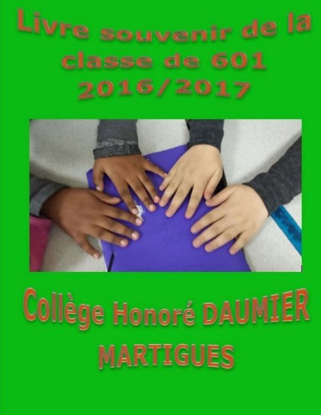 Livre Souvenir De La Classe De 601 2016/2017 CollEge Honoré Daumier Martigues (French Edition)