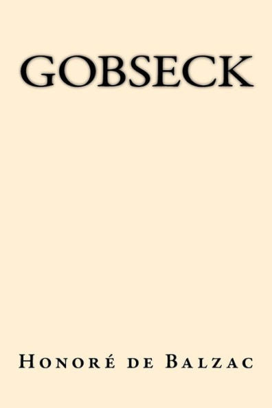 Gobseck - 9781547202041