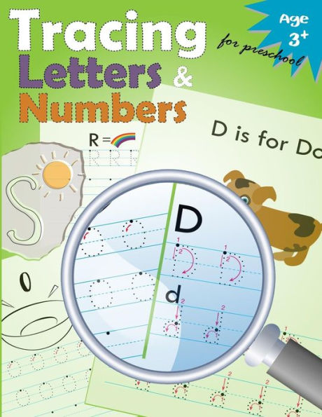 Tracing Letters And Numbers For Preschool: Kindergarten Tracing Workbook (Volume 6) - 9781548113308