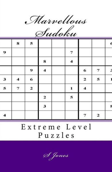 Marvellous Sudoku: Extreme Level Puzzles