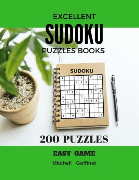 Excellent Sudoku Puzzles Books 200 Puzzles Easy Game: Large Print (Easy)