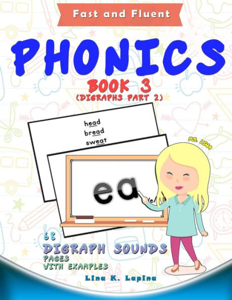 Phonics Flashcards (Digraph Sounds) Part2: 68 Flash Cards With Examples (Fast And Fluent: Flashcards Book 3)