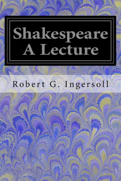 Shakespeare A Lecture