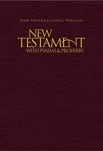 Niv, New Testament With Psalms And Proverbs, Pocket-Sized, Paperback, Burgundy