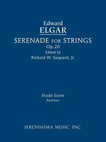 Serenade For Strings, Op.20: Study Score