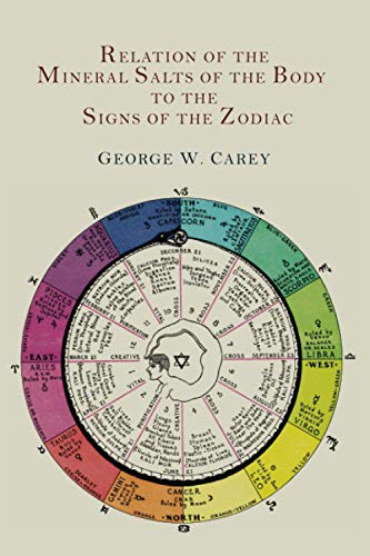 Relation Of The Mineral Salts Of The Body To The Signs Of The Zodiac - Paperback