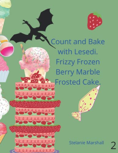 Count and Bake with Lesedi. Frizzy Frozen Berry Marble Frosted Cake.