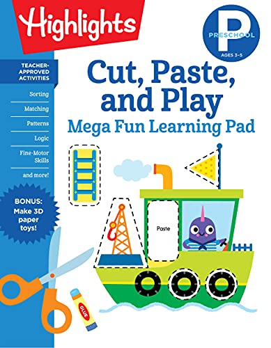 Cut, Paste, And Play (Highlights Mega Fun Learning Pad)