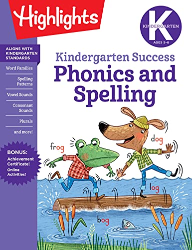 Kindergarten Phonics And Spelling Learning Fun Workboo
