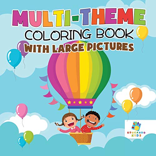 Multi-Theme Coloring Book With Large Pictures