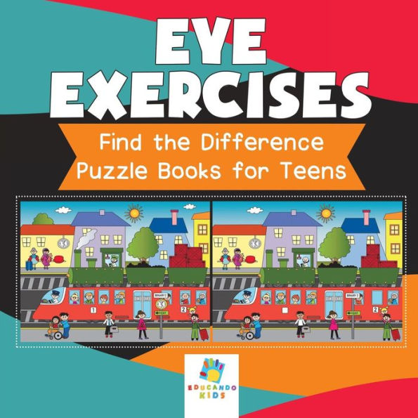 Eye Exercises Find The Difference Puzzle Books For Teens