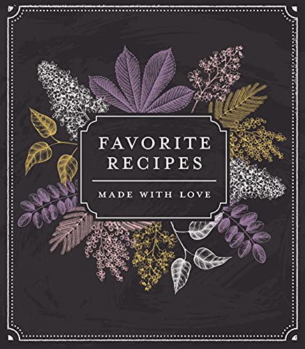 Small Recipe Binder - Favorite Recipes: Made With Love (Chalkboard)