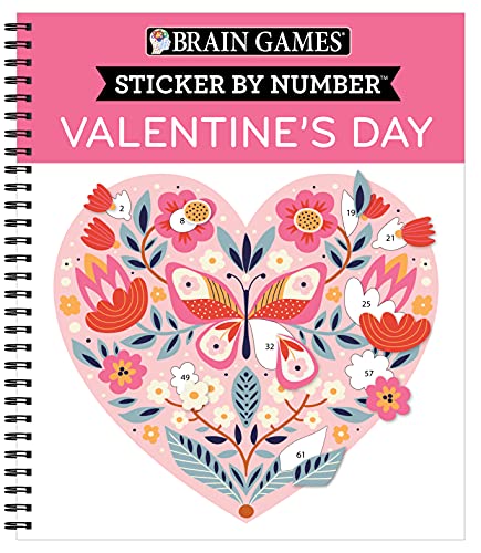 Brain Games - Sticker By Number: Valentine's Day