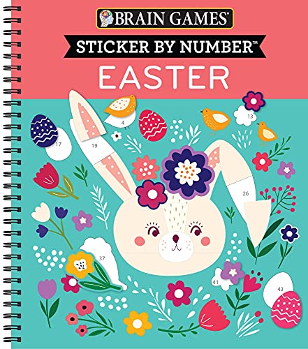 Brain Games - Sticker By Number: Easter