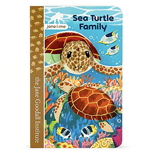 Sea Turtle Family (Jane & Me: Jane Goodall Institute Children's Tall Interactive Finger Puppet Board Book)