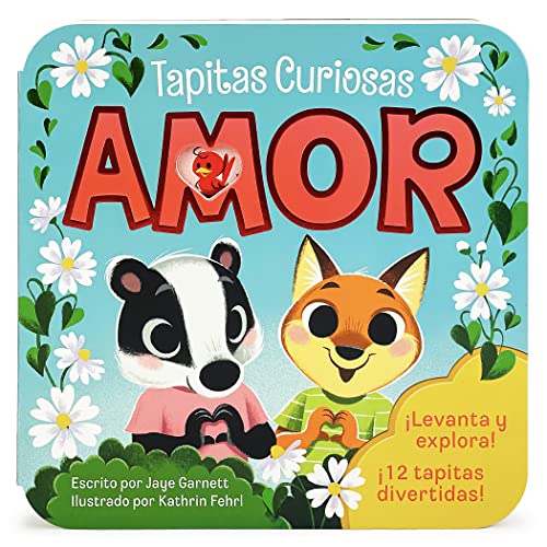 Amor / Peek-a-Flap Love Lift-a-Flap Board Book for Little Valentines and More; Ages 1-5 (Spanish Language / en español) (Tapitas Curiosas) (Spanish Edition)