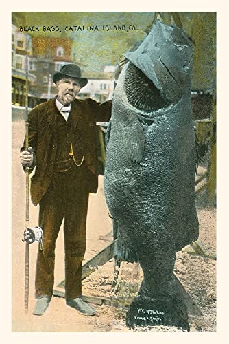 Vintage Journal Giant Black Bass, Catalina Island (Pocket Sized