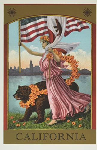 Vintage Journal California Belle With Bear (Pocket Sized