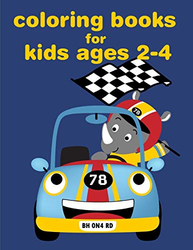 Coloring Books For Kids Ages 2-4: Christmas Book Coloring Pages With Funny, Easy, And Relax (Animals Art Drawing)