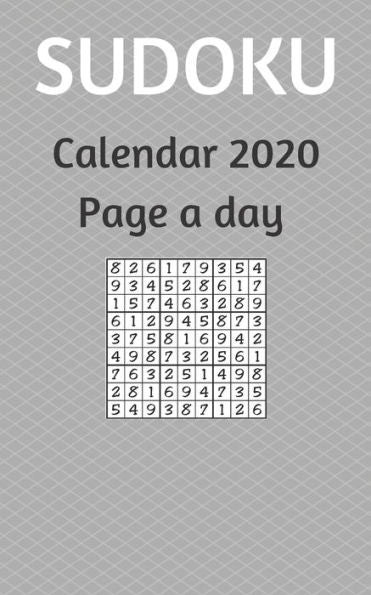 Sudoku Calendar 2020 Page A Day: 100 Medium Puzzles Overlapping