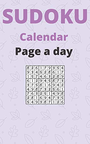 Sudoku Calendar Page A Day: Daily Sudoku Puzzle Calendar 2020