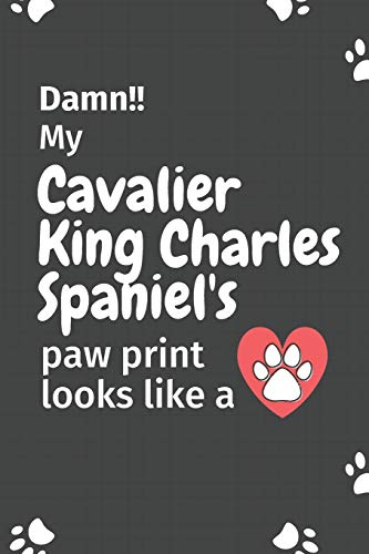 Damn!! My Cavalier King Charles Spaniel'S Paw Print Looks Like A: For Cavalier King Charles Spaniel Dog Fans