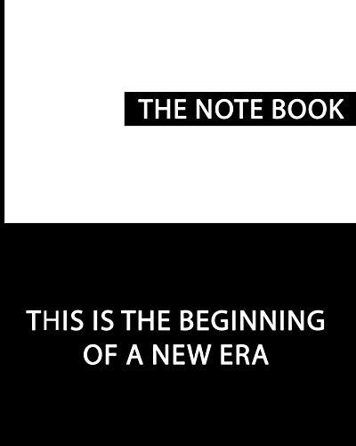 The Book Note: Black And White Note Book 8X10 100 Pages With Lines