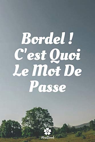 Bordel, C'est Quoi Le Mot De Passe: Un carnet parfait pour prot?ger tous vos noms d'utilisateur et mots de passe (French Edition)
