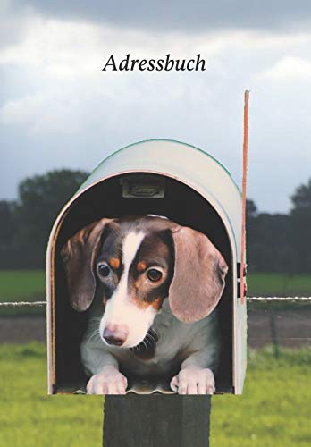 Adressbuch: F?r Adressen, Telefonnummern, E-Mails, Geburtstage, Jubil?en und wichtige Informationen mit Dackel im Briefkasten (Dachshund) (German Edition)