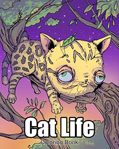 Cat Life Coloring Book