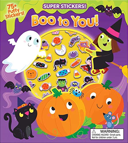 Halloween Super Puffy Stickers! Boo To You!