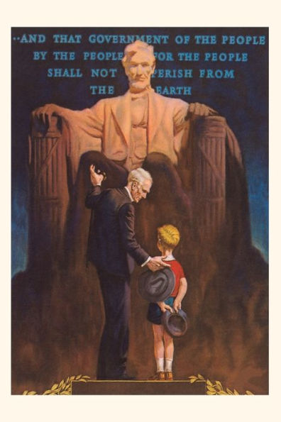 Vintage Journal Lincoln Memorial, Man And Grandson