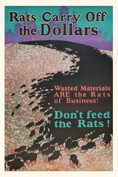 Vintage Journal Rats Carry Off The Dollars