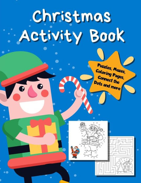 Christmas Activity Book: Holiday Coloring Pages, Mazes, Color By Number, Math Games | Toddler Preschool K-2 - 9781671276895