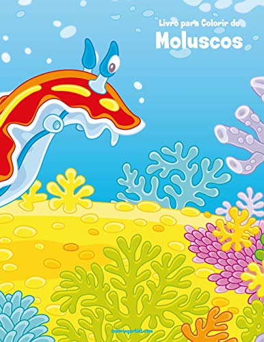 Livro para Colorir de Moluscos (Portuguese Edition)