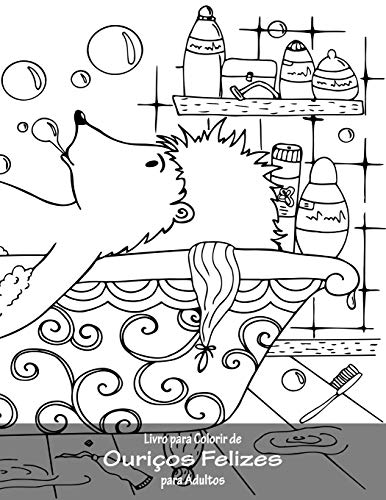 Livro Para Colorir De Ouri?os Felizes Para Adultos (Portuguese Edition)