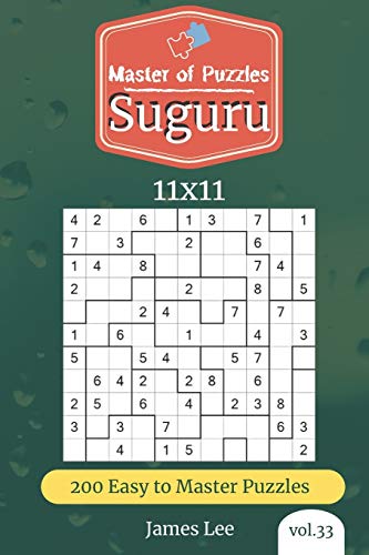 Master Of Puzzles - Suguru 200 Easy To Master Puzzles 11X11 (Vol. 33)