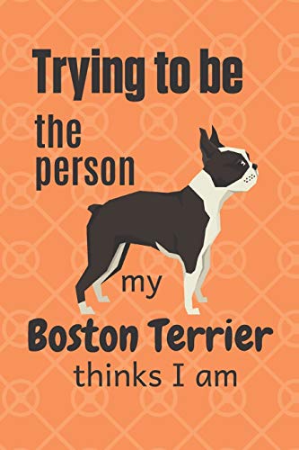 Trying To Be The Person My Boston Terrier Thinks I Am: For Boston Terrier Dog Fans